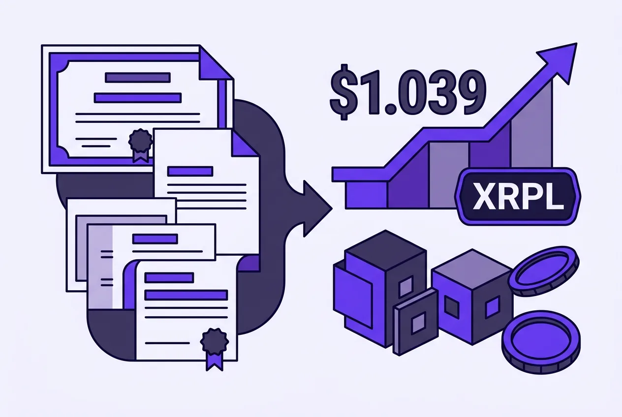 Infographic of sgBENJI money market fund tokenization on the XRP Ledger